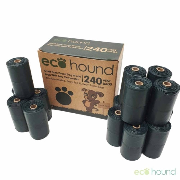 Ecohound Oceanex Bio-Renewable Dog Poop Bags Small Bags 16 rolls per box