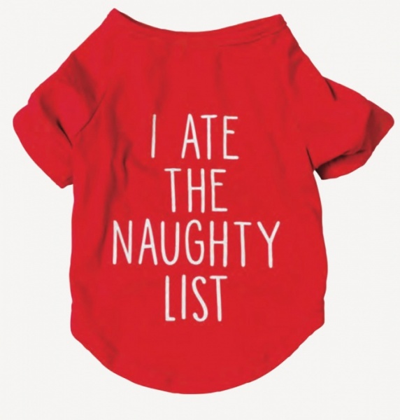 I Ate The Naughty List Tee Shirt for Dogs