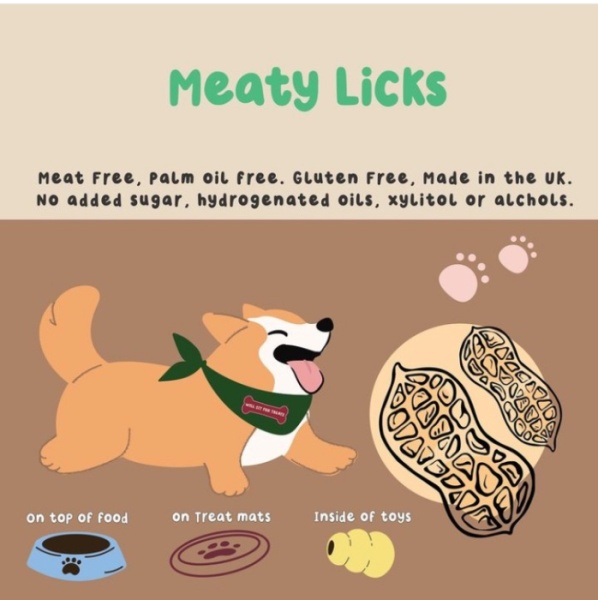 Meaty Licks Peanut Butter